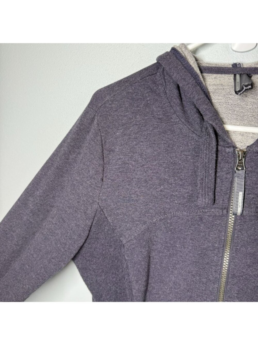 Mondetta Womens Andrea Full Zip Length Hooded Jacket Size Medium Navy Blue - Picture 6 of 11